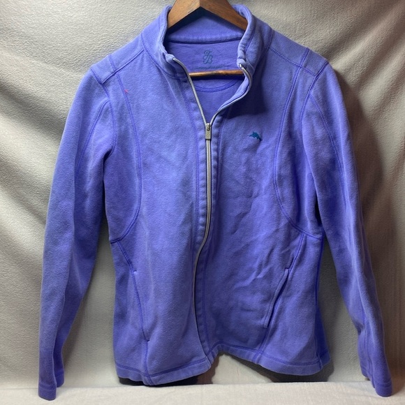 Tommy Bahama full zip light blue/lavender jacket size medium - Picture 1 of 6